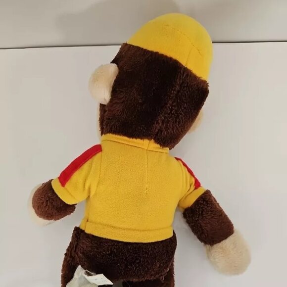 Knickerbocker Curious George Plush Monkey Yellow Hat Shirt 14" Stuffed Animal - Picture 2 of 11